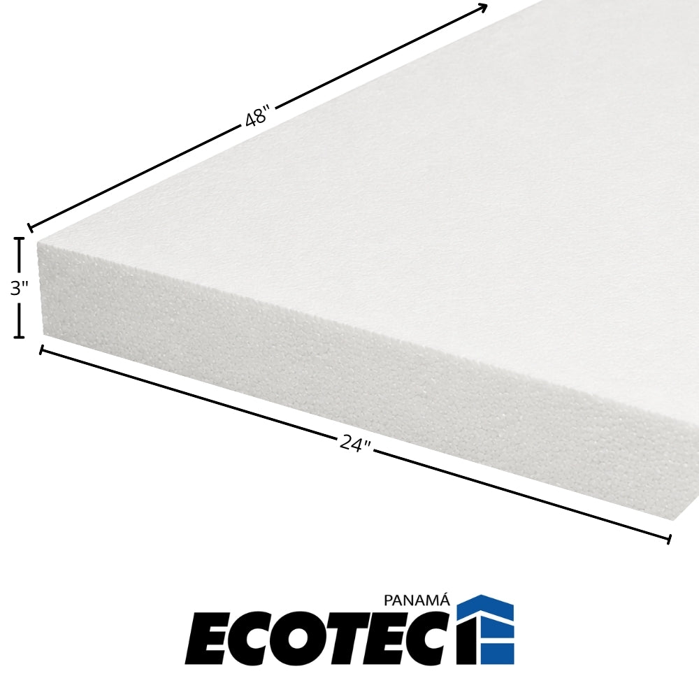 LAMINA DE FOAM TIPO F D15 3 PULGADA X 24 PULGADAS X 48 PULGADAS