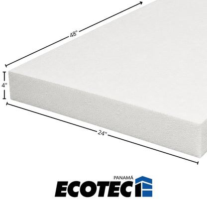 LAMINA DE FOAM TIPO F D15 4 PULGADA X 24 PULGADAS X 48 PULGADAS