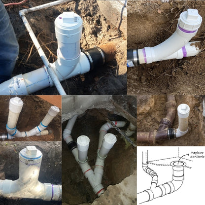 REGISTRO SANITARIO COMPLETO PVC 3 PULGADAS LIVIANO