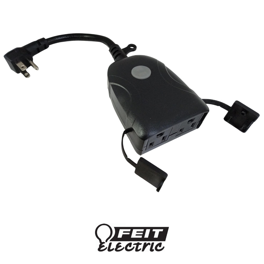 ENCHUFE INTELIGENTE DOBLE PARA EXTERIOR NEGRO 3R (3003930)