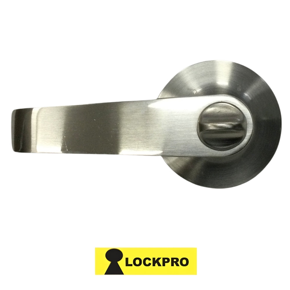 CERRADURA DE ENTRADA CON MANIJA GRADO 2 SATIN NIQUEL LLAVE/BOTON 9802 LOCKPRO