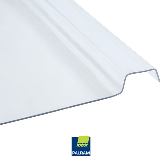 LAMINA POLICARBONATO EZ GLAZE 50LP 0.673M X 3000MX3.0MM TRANSPARENTE (26.5 PULGAD X 10 PIES) PALRAM