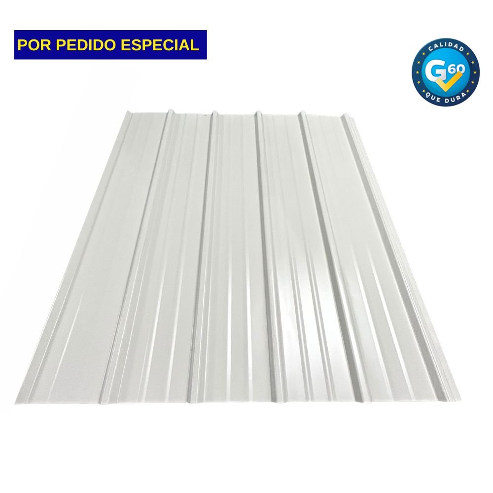 LAMINA DE ZINC CANAL ANCHO F2   BLANCO CALIBRE 24 (MTS)