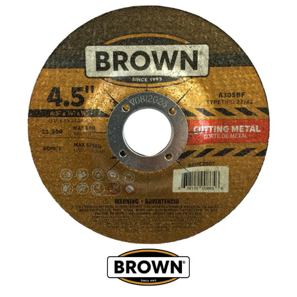 DISCO DE CORTE DE METAL 4.5 IN X 1/8 X 5/8 IN