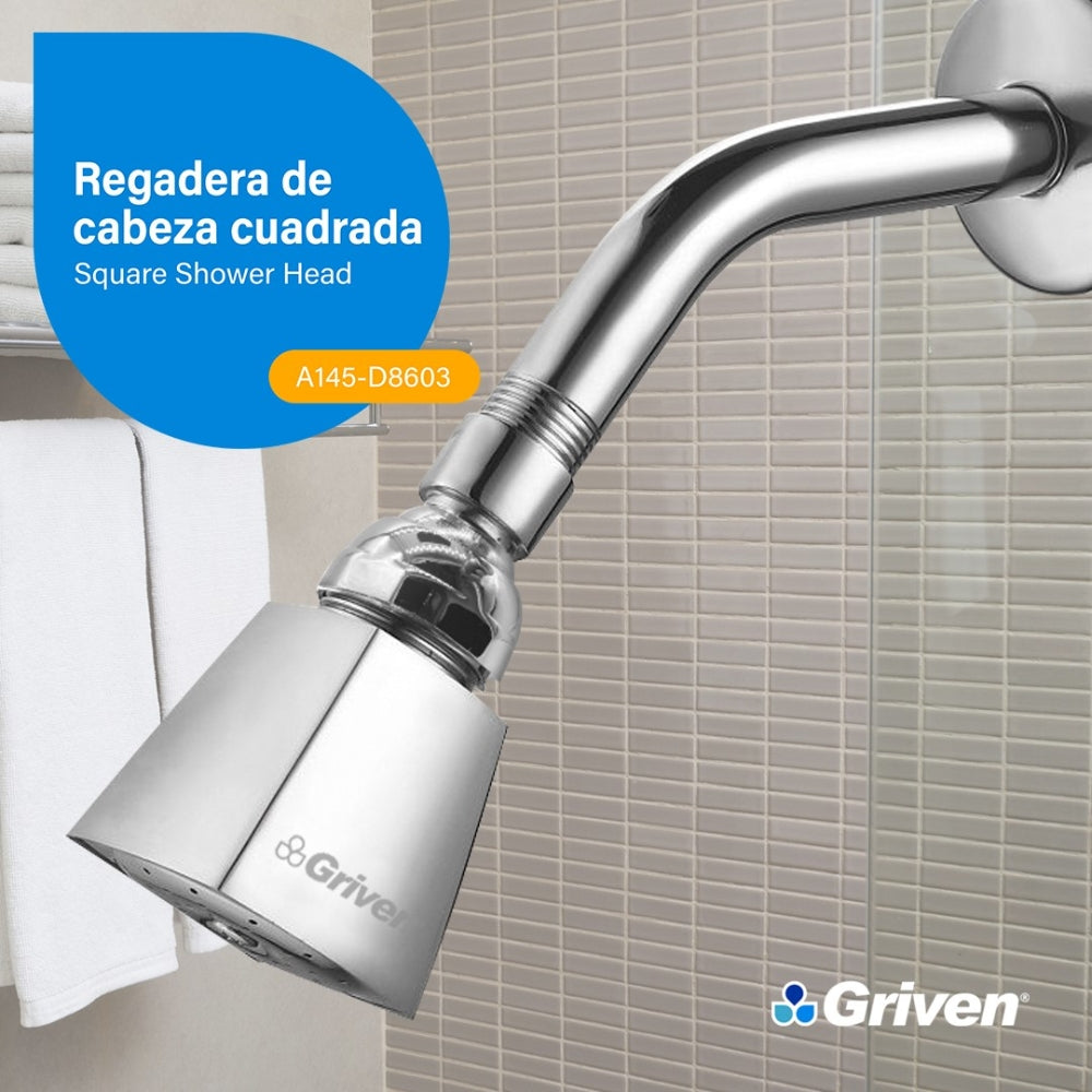 REGADERA DE CABEZA CUADRRADA GRIVEN A145-D8603