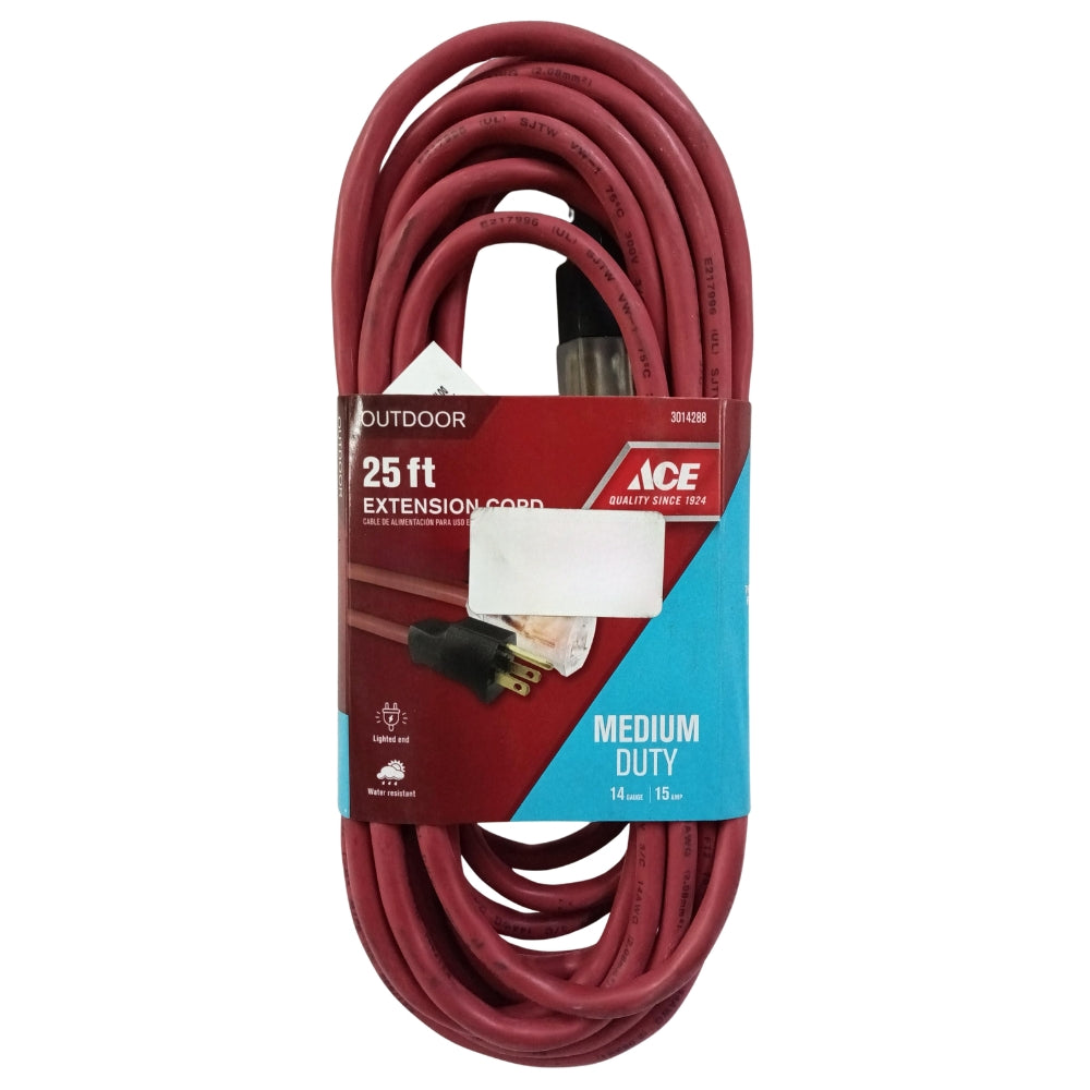 EXTENSION ELECTRICA USO PROFESIONAL 25 PIES 14/3 AWG