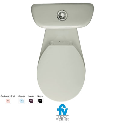 INODORO FV DOS PIEZAS MILÁN ESTÁNDAR SIMPLE DESCARGA BOTÓN NEGRO E116-S-NE