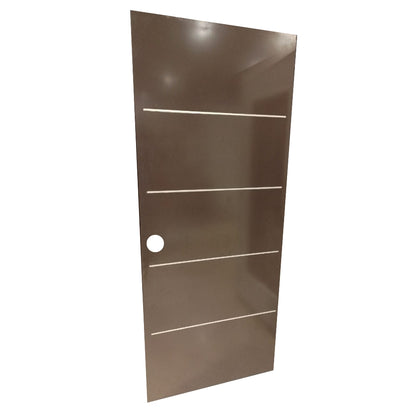 PUERTA DE METAL GALA 3X7 WENGUE BORDE DE MADERA