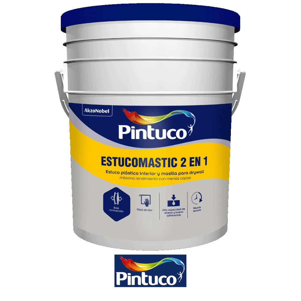 ESTUCOMASTIC BLANCO 18070 CANECA 27 KG PINTUCO