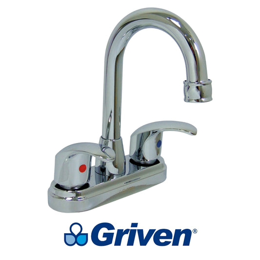 LLAVE DOBLE DE LAVAMANOS CUELLO TIPO BAR GRIVEN GV-CF-1A