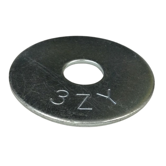 ARANDELA FENDER ZINCADA ACERO GRADO 2 3/8 PULGADAS x 1-1/2 PULGADAS