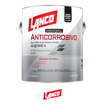PINTURA ANTICORROSIVO INDUSTRIAL AZUL GALON AC3436-4 LANCO