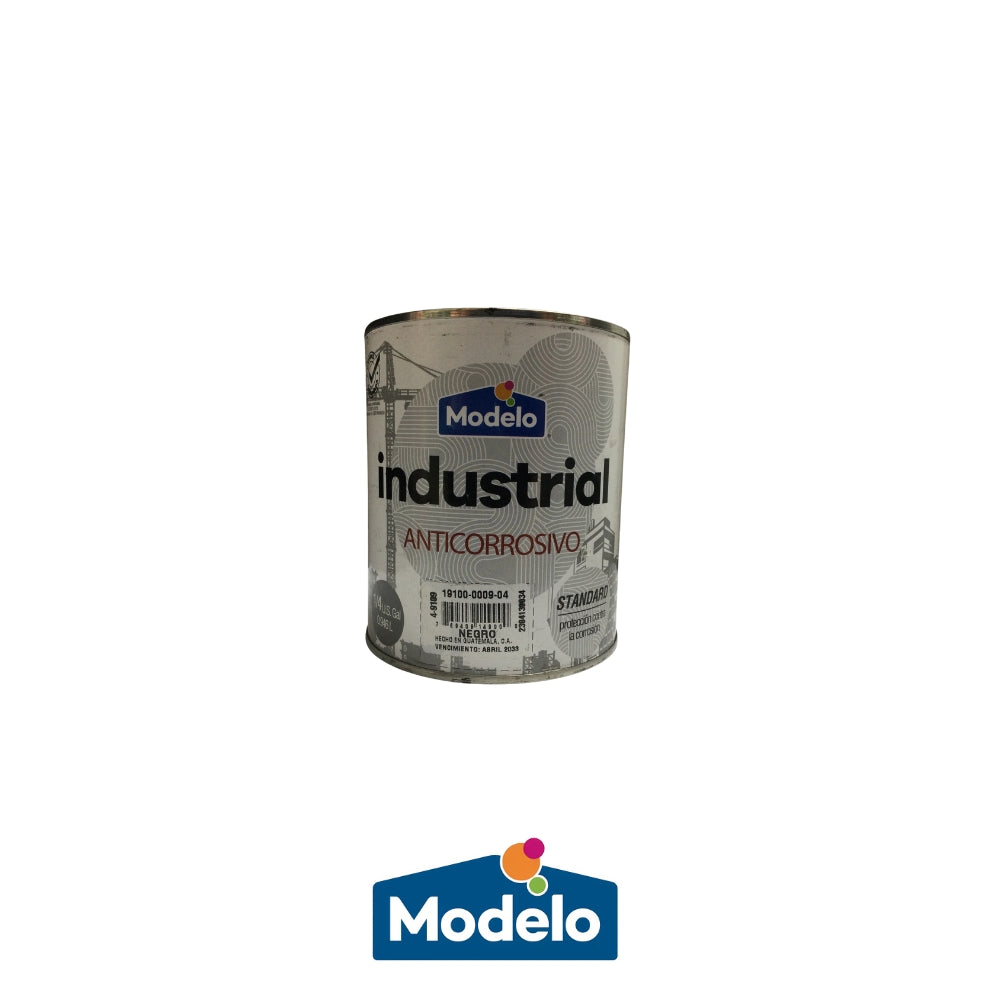 PINTURA INDUSTRIAL ANTICORROSIVA NEGRO 1/4 19100-0009-04 MODELO