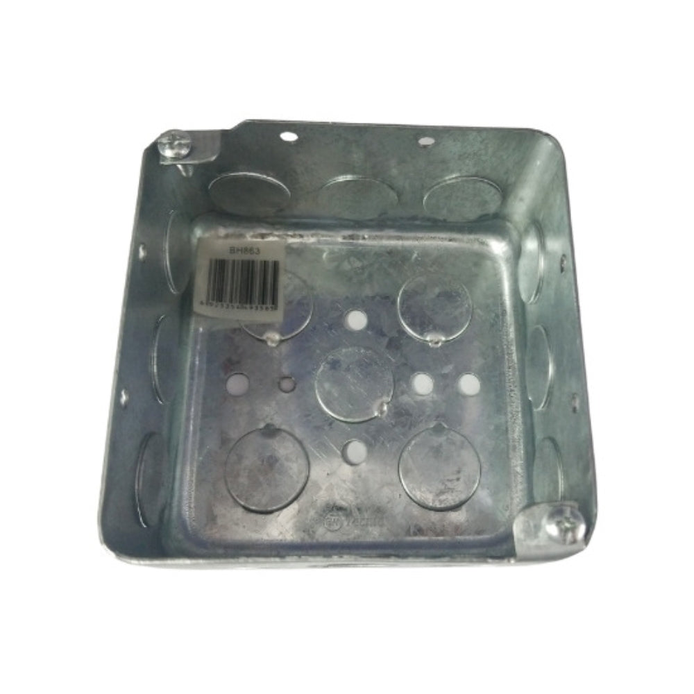 CAJILLA CUADRADA 4 X 4 IN X  2-1/8 IN KO 1/2 IN