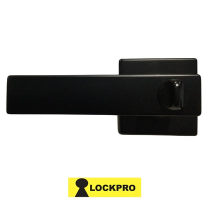 CERRADURA DE MANIJA DE BAÑO NEGRO MATE 50240-BK LOCKPRO