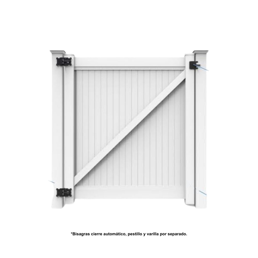 CERCA DE UPVC PUERTA 4 PIES ST001