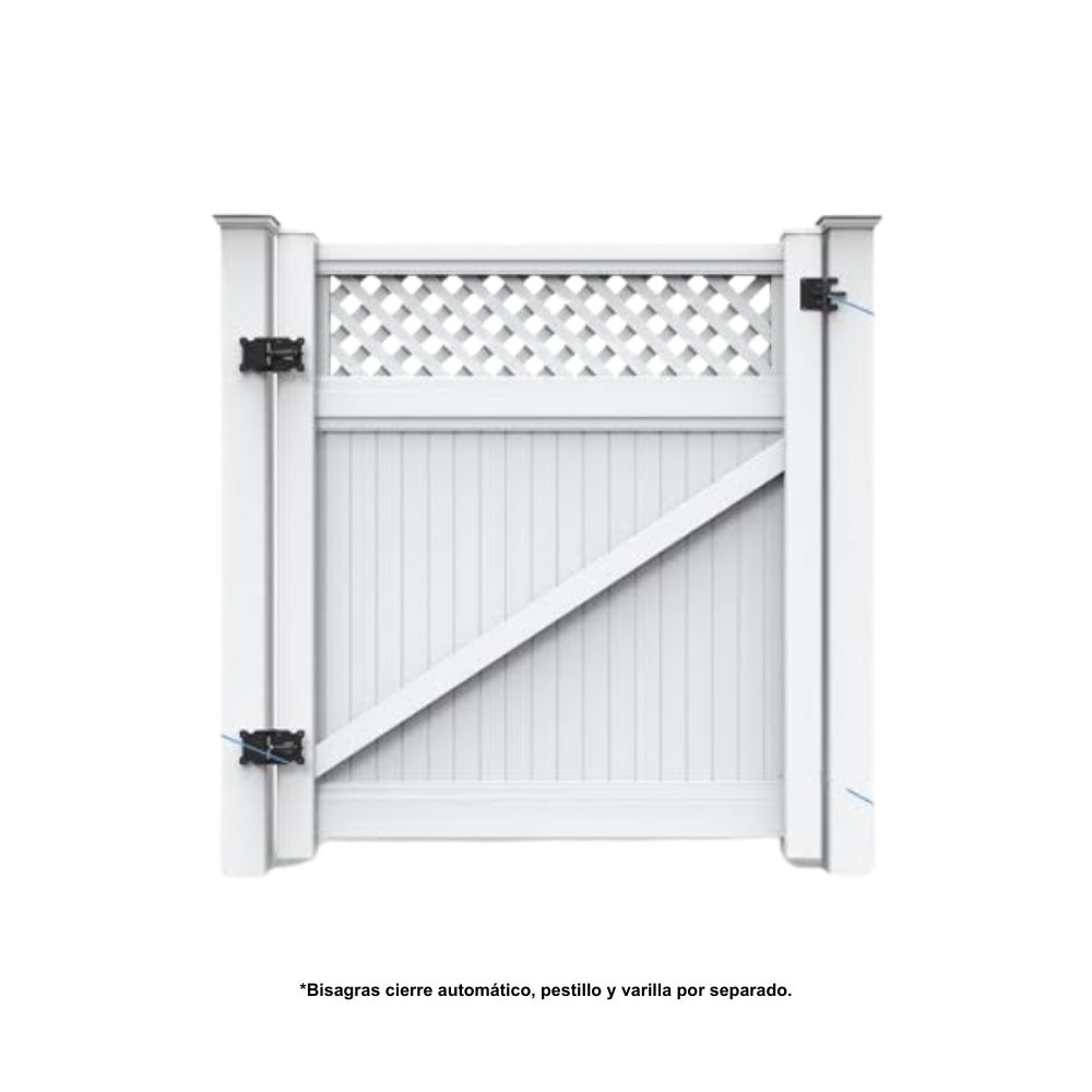 CERCA DE UPVC PUERTA 4 PIES ST002