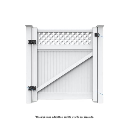 CERCA DE UPVC PUERTA 4 PIES ST002