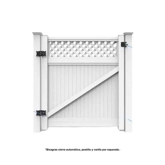 CERCA DE UPVC PUERTA 4 PIES ST002