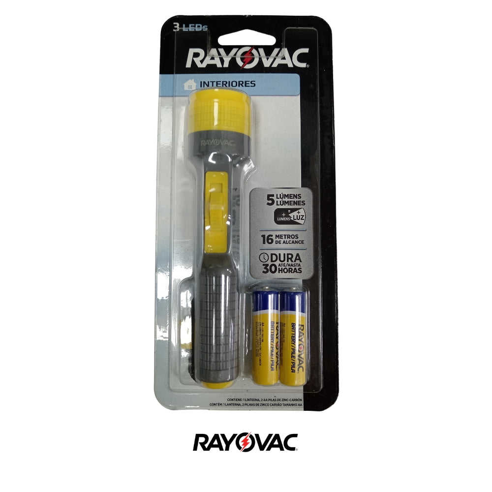 LINTERNA SJ1006 BL+2AA RAYOVAC