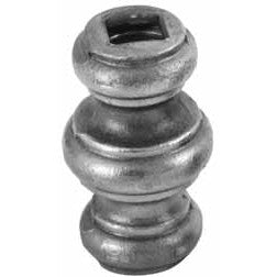 CASQUILLO DECORATIVO DE ACERO 63X38MM - 747/12