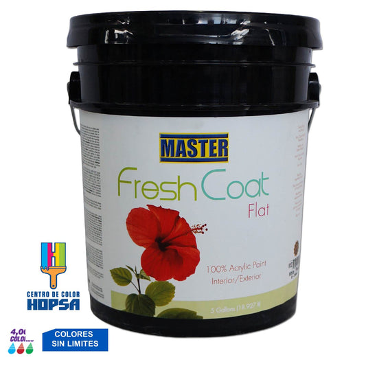 PINTURA PARA INTERIOR BASE FRESHCOAT FLAT ACCENT 5 GALONES VV1525P MASTER