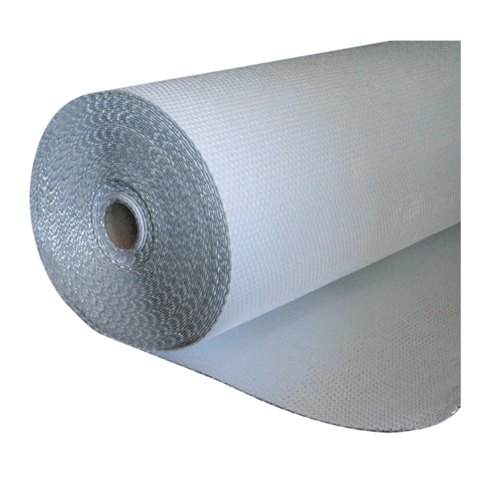AISLANTE DE BURBUJA SUPERIOR ALUMINIO INFERIOR BLANC0 4X125PIES X 3 MM  100% ALUMINIO OR