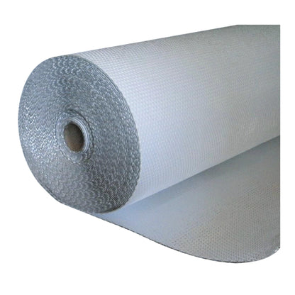 AISLANTE DE BURBUJA SUPERIOR ALUMINIO INFERIOR BLANC0 4X125PIES X 3 MM  100% ALUMINIO OR