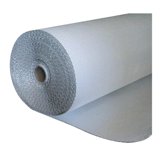 AISLANTE DE BURBUJA SUPERIOR ALUMINIO INFERIOR BLANC0 4X125PIES X 3 MM  100% ALUMINIO OR