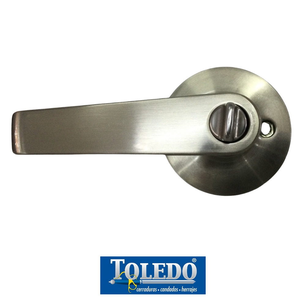 CERRADURA DE LEVER SEGOVIA BOTON SATIN NIQUEL TOLEDO