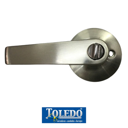 CERRADURA DE LEVER SEGOVIA BOTON SATIN NIQUEL TOLEDO