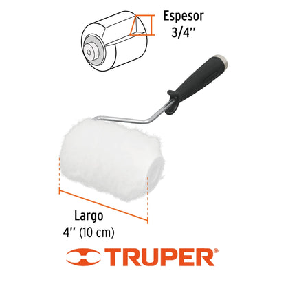 MINI RODILLO (9) TRUPER 4"X3/4" LANA POLIESTER