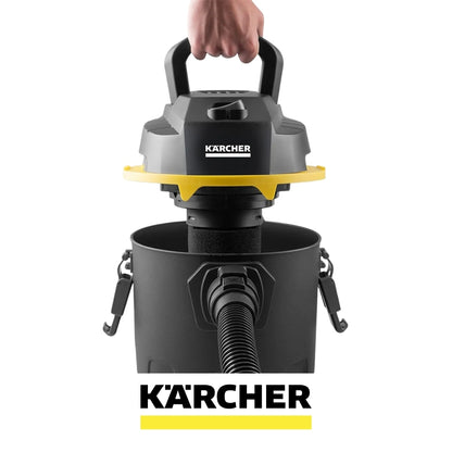 ASPIRADORA KARCHER WDL1 BLACK SOLIDOS Y LIQUIDOS 1000W