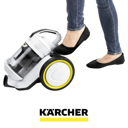 ASPIRADORA KARCHER 1.5 LITROS BLANCA VCL 3 CYCLONIC