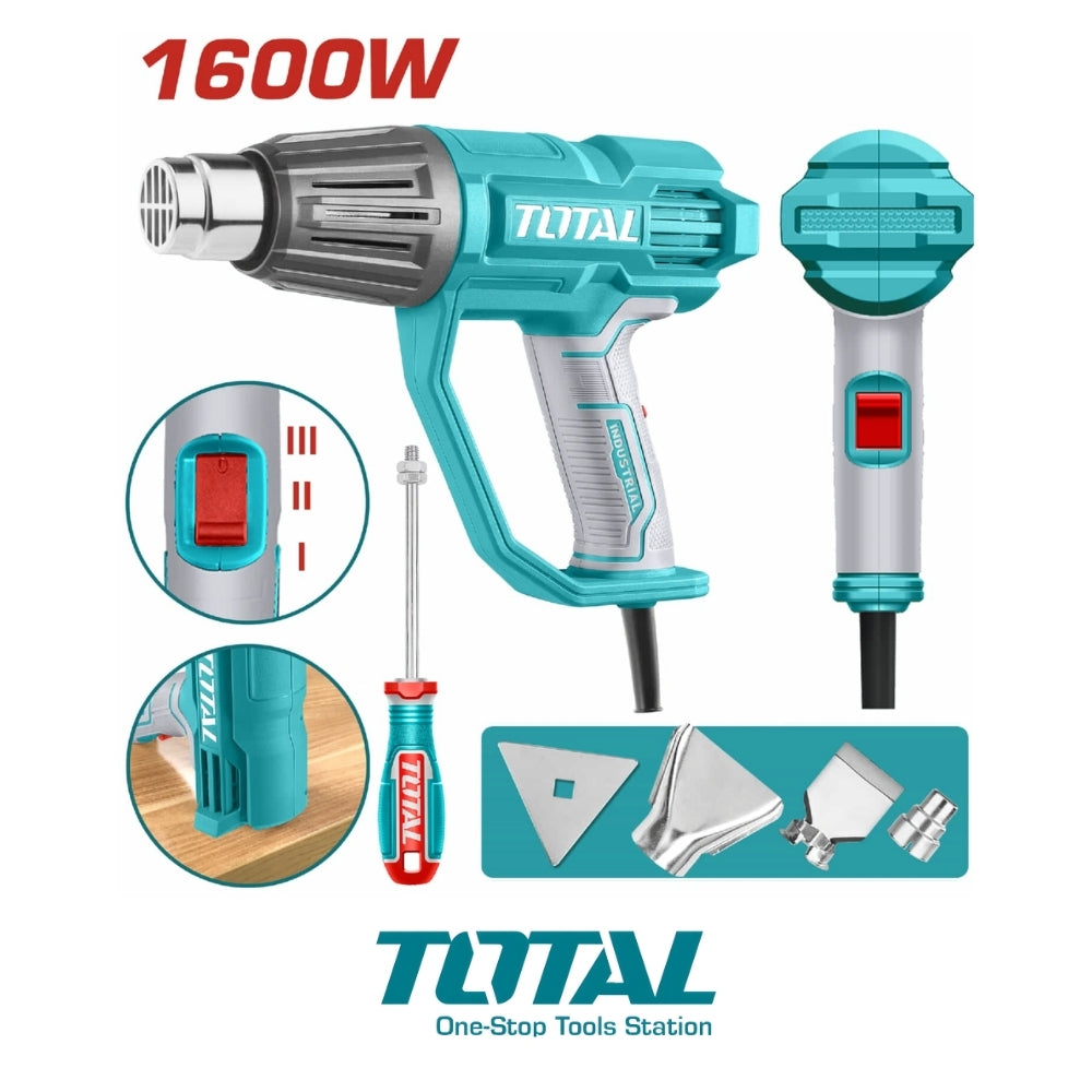 PISTOLA DE CALOR 1600W TOTAL UTB16078