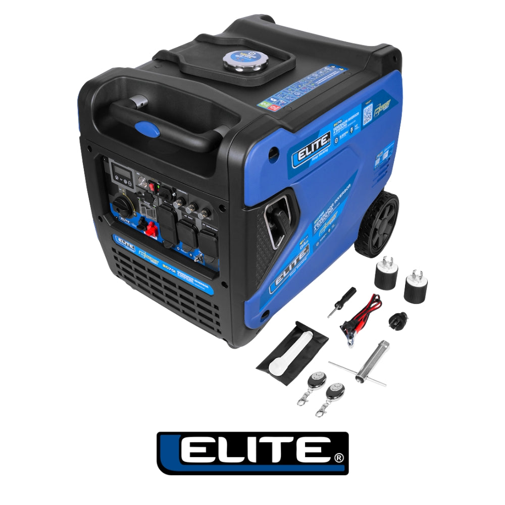 GENERADOR INVERSOR AGASOLINA 6.6KW 110-220V 60Hz 1PH ARRANQUE MANUAL Y ELECTRICO