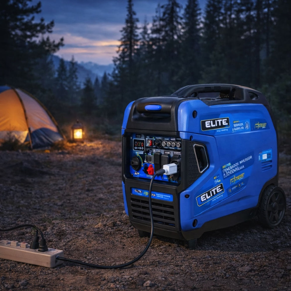 GENERADOR INVERSOR AGASOLINA 6.6KW 110-220V 60Hz 1PH ARRANQUE MANUAL Y ELECTRICO