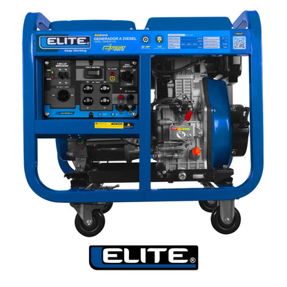 GENERADOR DIESEL, 6000W, 120/240V, ENC MANUAL Y ELECTRICO