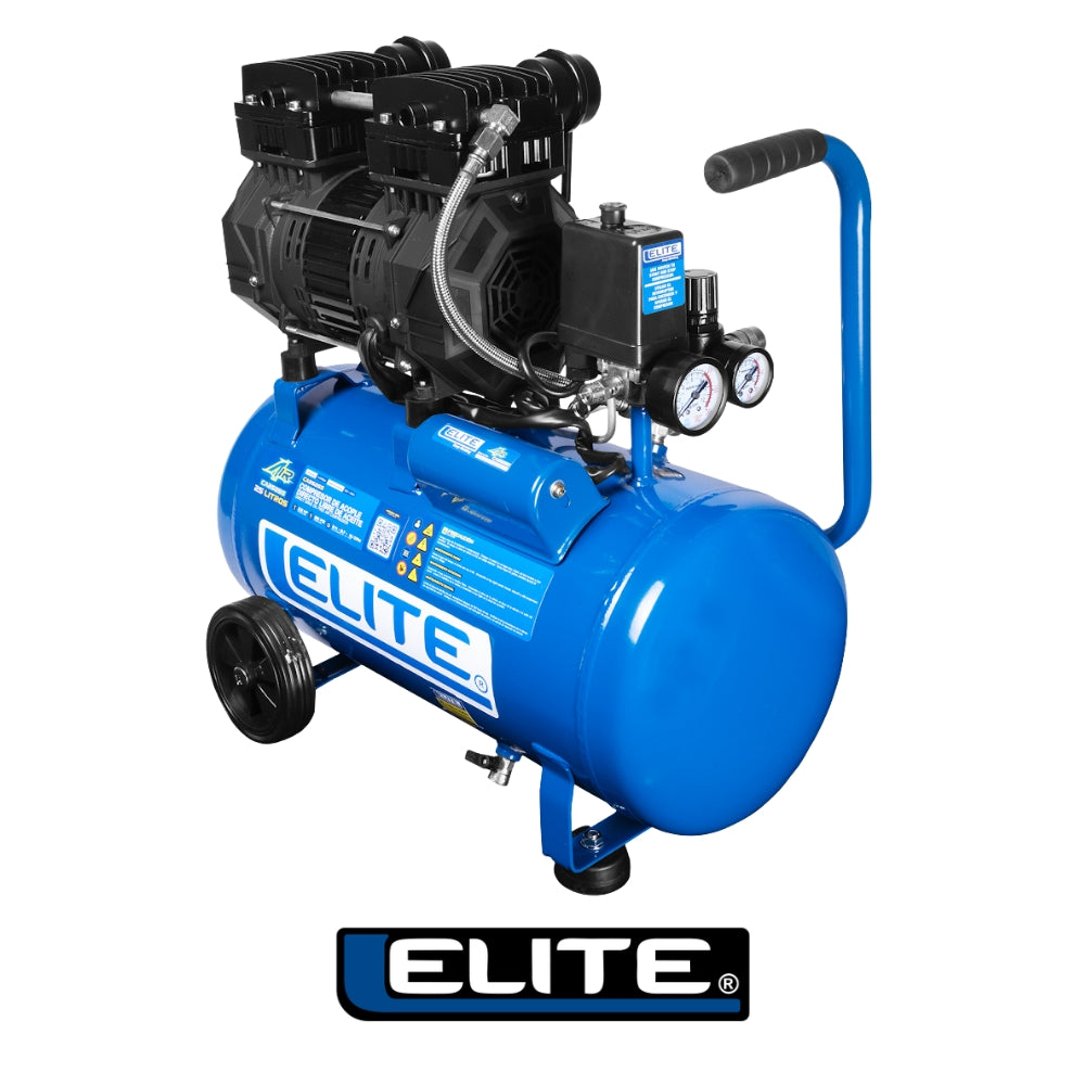 COMPRESOR LIBRE DE ACEITE 25 LTS 2.5 HP, 125 PSI, 6.1 CFM, 110V-60HZ, ELITE