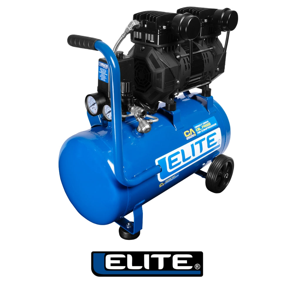 COMPRESOR LIBRE DE ACEITE 25 LTS 2.5 HP, 125 PSI, 6.1 CFM, 110V-60HZ, ELITE