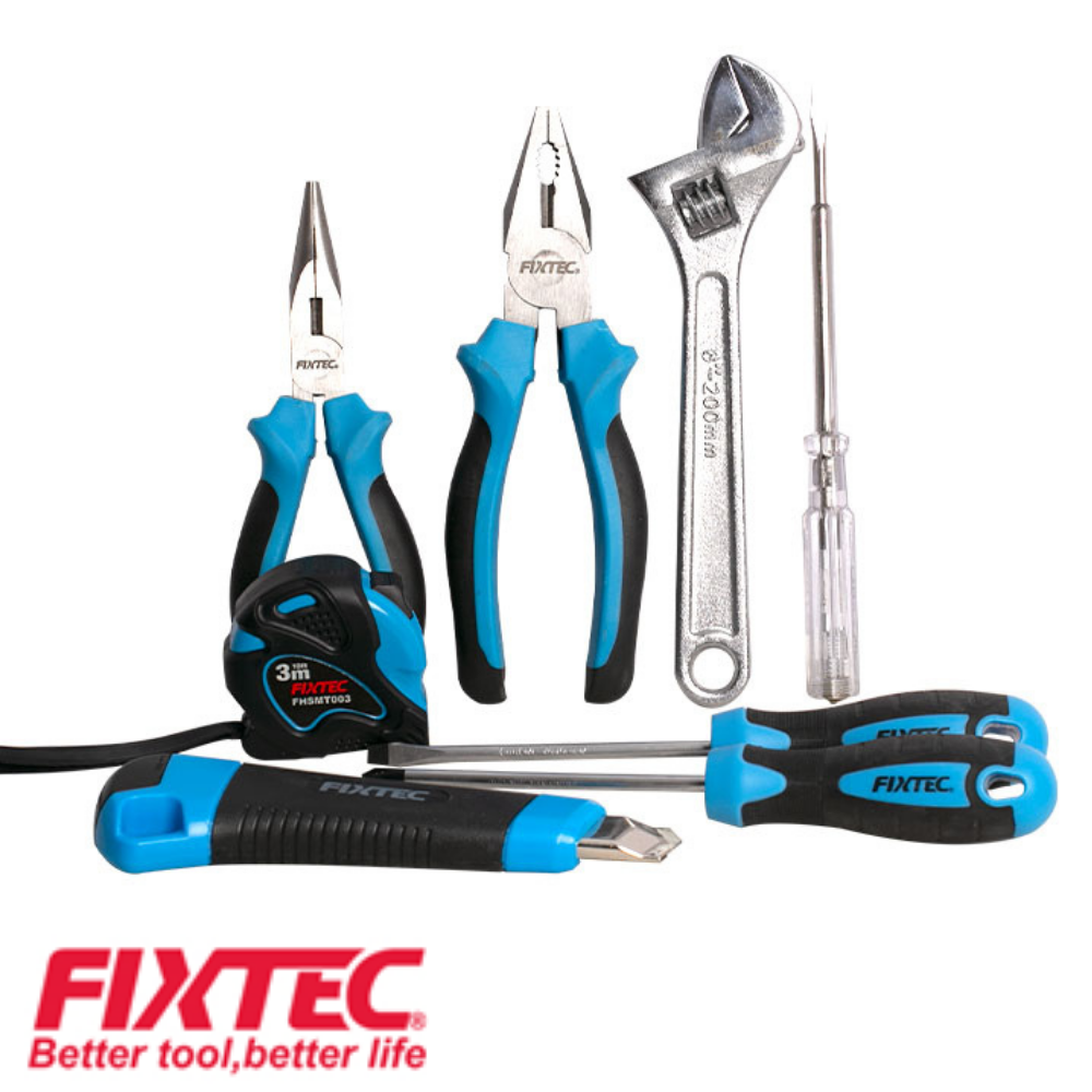 JUEGO DE HERRAMIENTAS MANUAL 8 PIEZAS FIXTEC FHHSB008