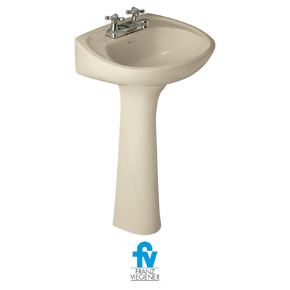 LAVAMANOS CON PEDESTAL FV GALA COLOR BONE E208-BO