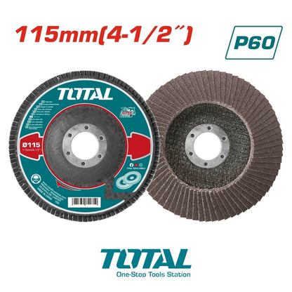 DISCO FLAP GRANO P60 4-1/2 X 7/8 IN (115MM X 22MM) TOTAL TAC6311560