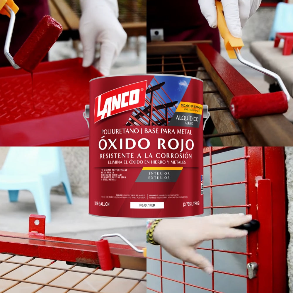 PINTURA METAL PRIMER ROJO 15 MIN GALON MM105-4 LANCO
