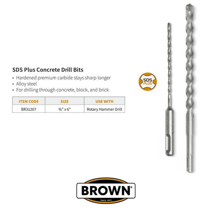 BROCA 3/8 x 6 IN SDS PLUS PARA CONCRETO