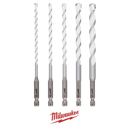 SET 5 BROCAS CARBURO SHOCKWAVE MULTIMATERIAL MILWAUKEE 48-20-8898