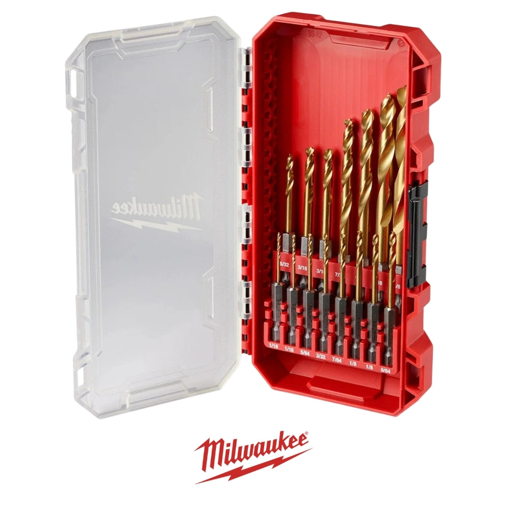 SET 15 BROCAS RED HELIX TITANIO MILWAUKEE 48-89-4670