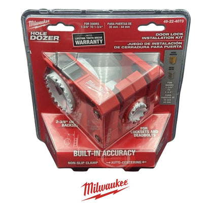 KIT INSTALACIÓN CERRADURAS HOLE DOZER MILWAUKEE 49-22-4073