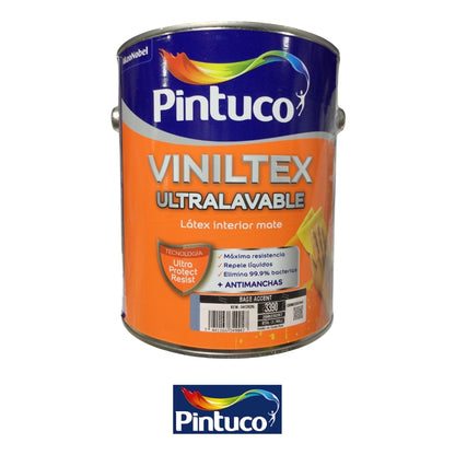 PINTURA VINILTEX ULTRALAVABLE MATE BASE ACCENT 1GL (3.785L) PINTUCO