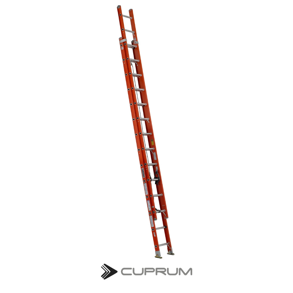 ESCALERA EXTENSION USO INDUSTRIAL TIPO 1A FIBRA VIDRIO 28 PIES 225 KG 534-28N-E03E11 CUPRUM